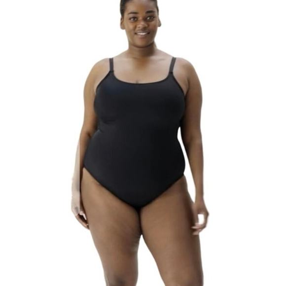Andie The Amalfi One Piece Pullover Swimwear Black Womens 3XL NEW